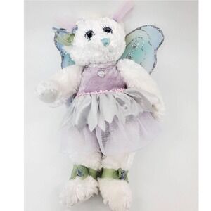 Fiesta Fairy Bears Gabriella Plush Jody Lynn Bergsma White Lavender Wings 2003